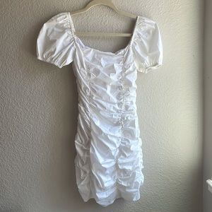 White off the shoulder dress